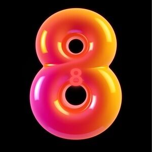 Mine Vibrant Pink and Orange Accessory